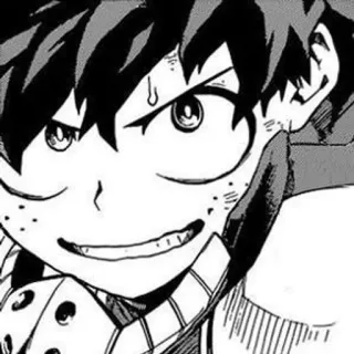 😏 Izuku Midoriya My Hero Academia Anime, My Hero Academia, Deku, Izuku Midoriya, Manga, Fan art whatsapp sticker