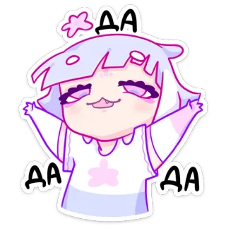 👍 AA Anime, Niedlich, Fröhlich, Cartoon, Figur telegram sticker