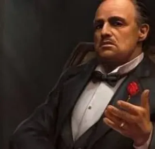 🦾 Don Corleone The Godfather Mafia, Klasik, Film, Gangster, Kriminal telegram sticker