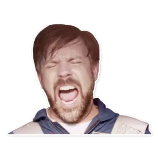 😲 scream, expression, upset, emotional telegram sticker