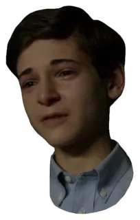 😭 triste, piangendo, ragazzo, emotivo telegram sticker