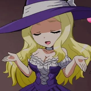 🌙 anime, wiedźma, blond włosy, magia, kreskówka, kobieta telegram sticker