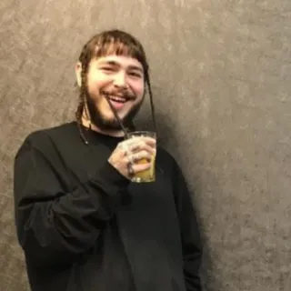 📀 Post Malone Post Malone, zanger, muzikant, beroemdheid, persoon telegram sticker