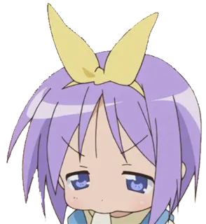 😡 Konata Izumi Lucky Star Anime, Lucky Star, Konata Izumi, Chica, Dibujos animados whatsapp sticker