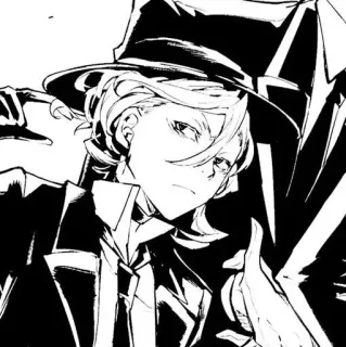 🐈 Chuuya Nakahara Bungou Stray Dogs Anime, Manga, Charakter, Kunst, Zeichnung, Bungou Stray Dogs telegram sticker