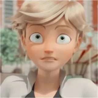 😳 Adrien Agreste Miraculous: Tales of Ladybug & Cat Noir 阿德里安·阿格斯特, 瓢虫少女, 瓢虫雷迪, 黑猫诺儿, 动漫, 卡通 whatsapp sticker