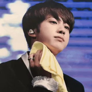 🐚 Jin BTS, K-pop, Musica, Cantante, Idolo, Celebrità telegram sticker