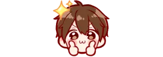👍 naklejka, anime, obraźliwy gest, środkowy palec, kreskówka telegram sticker