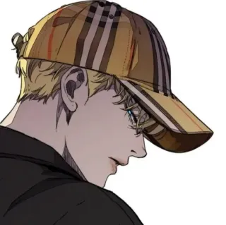🎐 Anime, Personaje, Pelo Rubio, Sombrero telegram sticker