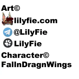 © Art© lilyfie.com @LilyFie LilyFie Character© FallnDragnWings Kunst, Website, Sociale media, Character art, Digitale kunst telegram sticker