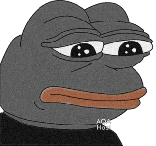 😐 Pepe the Frog AQA
Hosi pepe de kikker, meme, internet, kikker, verdrietig, gevoelens, emotioneel telegram sticker