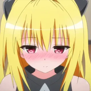 🎭 Lala Satalin Deviluke To Love Ru อนิเมะ, ผู้หญิง, ผมบลอนด์, น่ารัก, มังงะ telegram sticker