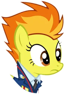 🙁 Spitfire My Little Pony: Friendship is Magic pony, cartoon, equine, character, spitfire, my little pony, friendship is magic whatsapp sticker