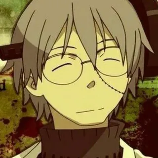 🌟 Franken Stein Soul Eater anime, character, doctor, professor, glasses whatsapp sticker