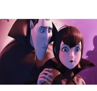 😦 Dracula Hotel Transylvania Дракула, Мэвис, Монстры на каникулах, Вампир, Анимация, Фильм telegram sticker