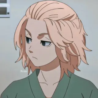 😲 Manjiro Sano Tokyo Revengers Anime, Masculino, Personaje telegram sticker