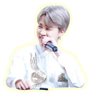 😆 Jimin K-pop, Idole, Chanteur, Jimin, BTS, Célébrité telegram sticker