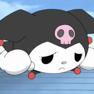 ☹️ Kuromi kuromi, sanrio, anime, dibujos animados, personaje telegram sticker