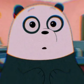 🐼 Panda We Bare Bears Panda, We Bare Bears, Cartoon, Bär, Süß, Animiert telegram sticker
