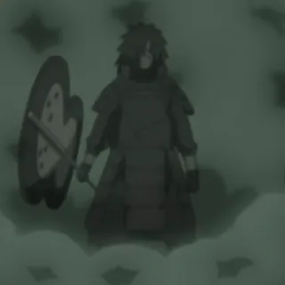 🌑 Madara Uchiha Naruto Anime, Ninja, Uchiha, Krieg, Waffe telegram sticker