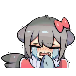 🎀 anime, menangis, sedih, kartun, emosional, manga, perempuan whatsapp sticker