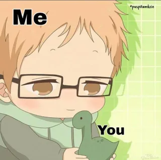 💚 Me
You SD, 귀여운, 만화, 사랑, 우정 whatsapp sticker