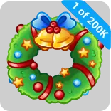 🎁 1 of 200K พวงมาลา, คริสต์มาส, กระดิ่ง, วันหยุด, เครื่องประดับ, ของตกแต่ง telegram sticker