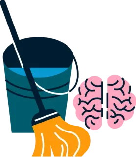 🤯 мозг, чистый, когнитивный, разум, память, свежий telegram sticker