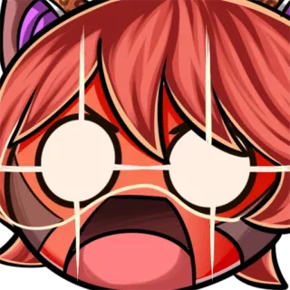 😾 Anime, Manga, Personage, Geschrokken, Uitdrukking, Cartoon, Sticker telegram sticker