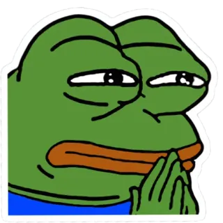 🤔 Pepe the Frog meme, frog, pepe, internet meme, cartoon whatsapp sticker