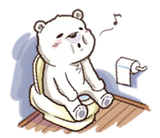 😆 gấu, nhà vệ sinh, phòng tắm, dễ thương, hoạt hình, nhãn dán whatsapp sticker