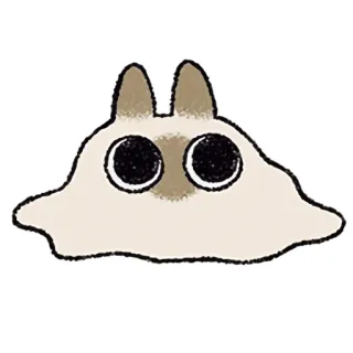 😐 blob, cartoon, cute, animal, kawaii telegram sticker
