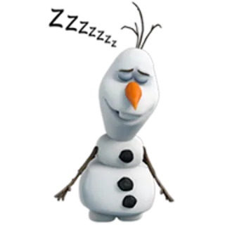 ⛄ Olaf Frozen snowman, cartoon, Disney, Olaf, Frozen, character telegram sticker