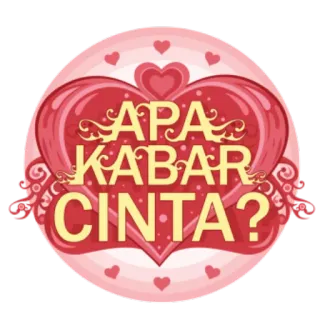 😍 APA KABAR CINTA? 愛, ハート, 挨拶, ロマンス telegram sticker