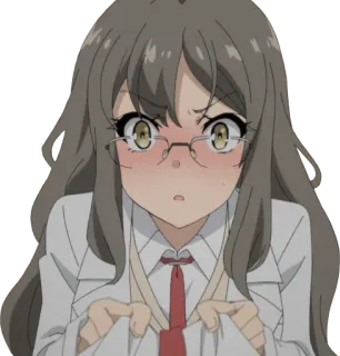 😳 Mai Sakurajima Rascal Does Not Dream of Bunny Girl Senpai Anime, Mädchen, Bunny Girl Senpai, Sakurajima, Mai telegram sticker