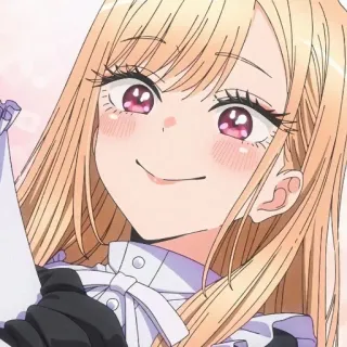 ☺️ Marin Kitagawa My Dress-Up Darling Anime, Fille, Blonde, Mignon, Personnage, Marin Kitagawa, My Dress-Up Darling telegram sticker