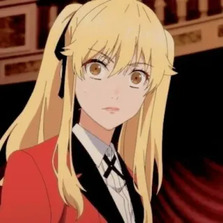 🦮 Mary Saotome Kakegurui Anime, Pelo rubio, Coleta, Personaje, Saotome, Kakegurui telegram sticker