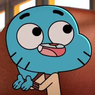 😀 Gumball Watterson The Amazing World of Gumball Kartun, Kucing Biru, Gumball, Lucu, Animasi telegram sticker