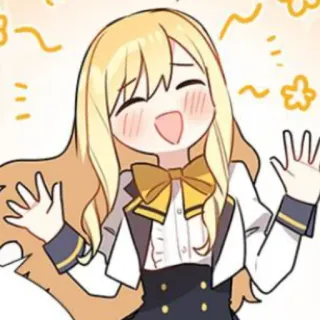 🥡 Anime, Mangá, Fofo, Kawaii, Desenho animado, Garota, Uniforme escolar telegram sticker