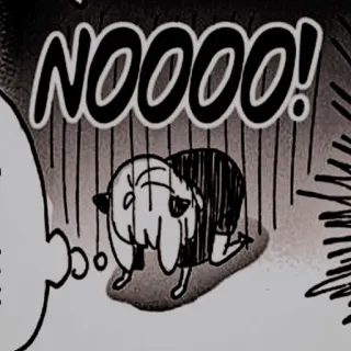 🥜 NOOOOO! Anime, Płacz, Kreskówka, Smutny, Manga telegram sticker