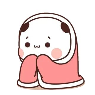 ☺️ carino, adorabile, kawaii, cartone animato, personaggio, rosa, coperta telegram sticker