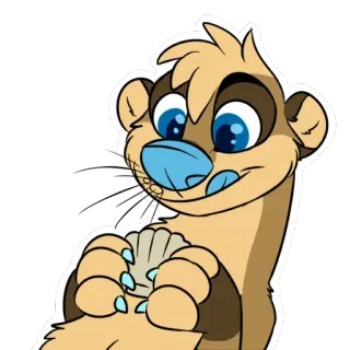 Galaxy Otter whatsapp stickers