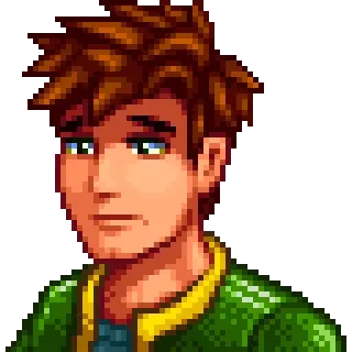 😢 Sebastian Stardew Valley Videojuego, Pixel art, Personaje, Sebastian, Stardew Valley telegram sticker