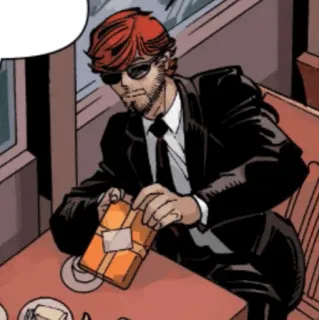 🕶 Daredevil Superheld, blind, Comic, Anwalt, Matt Murdock telegram sticker