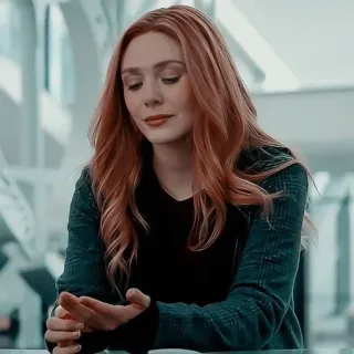 ☕️ Wanda Maximoff Marvel, Wanda, Feiticeira Escarlate, Elizabeth Olsen, Vingadores telegram sticker