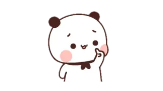 🍩 Panda, Niedlich, Cartoon, Tier, Sticker telegram sticker