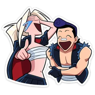 😂 漫画, アニメ, 面白い, キャラクター, ステッカー telegram sticker