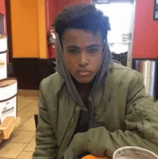 🖤 XXXTentacion rapper, artiest, muzikant, portret telegram sticker