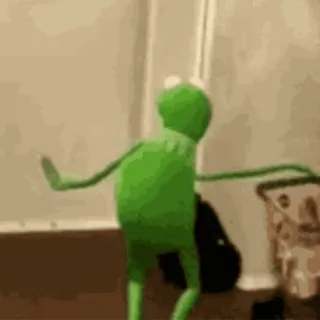 🕺 Kermit 科米蛙, 跳舞, 布偶, 搞笑, 表情包, 木偶 whatsapp sticker