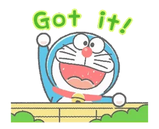 Doraemon's Animated Crayon Stickers whatsapp stickers